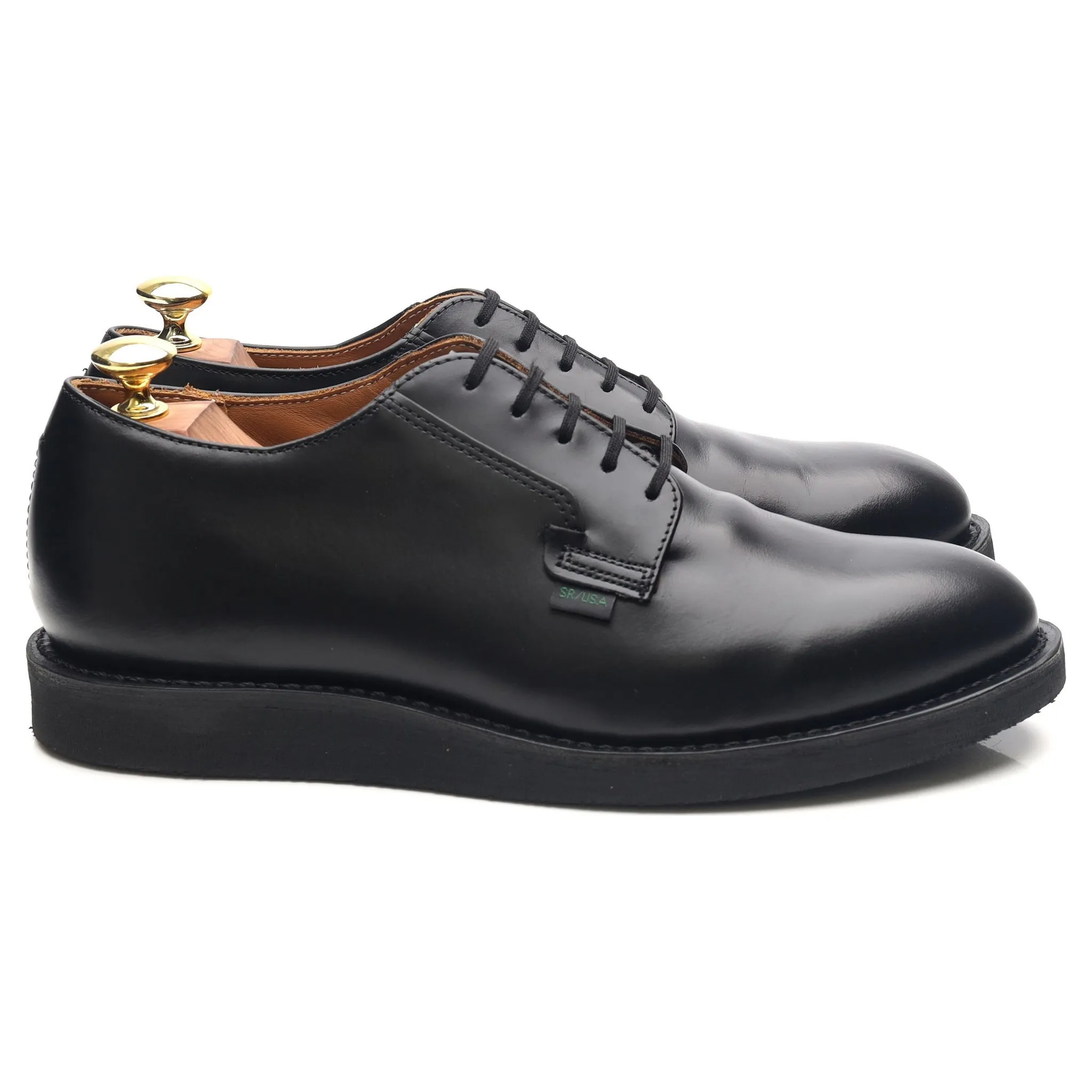 '101 Postman Oxford' Black Leather Derby Shoes UK 7.5 US 8.5