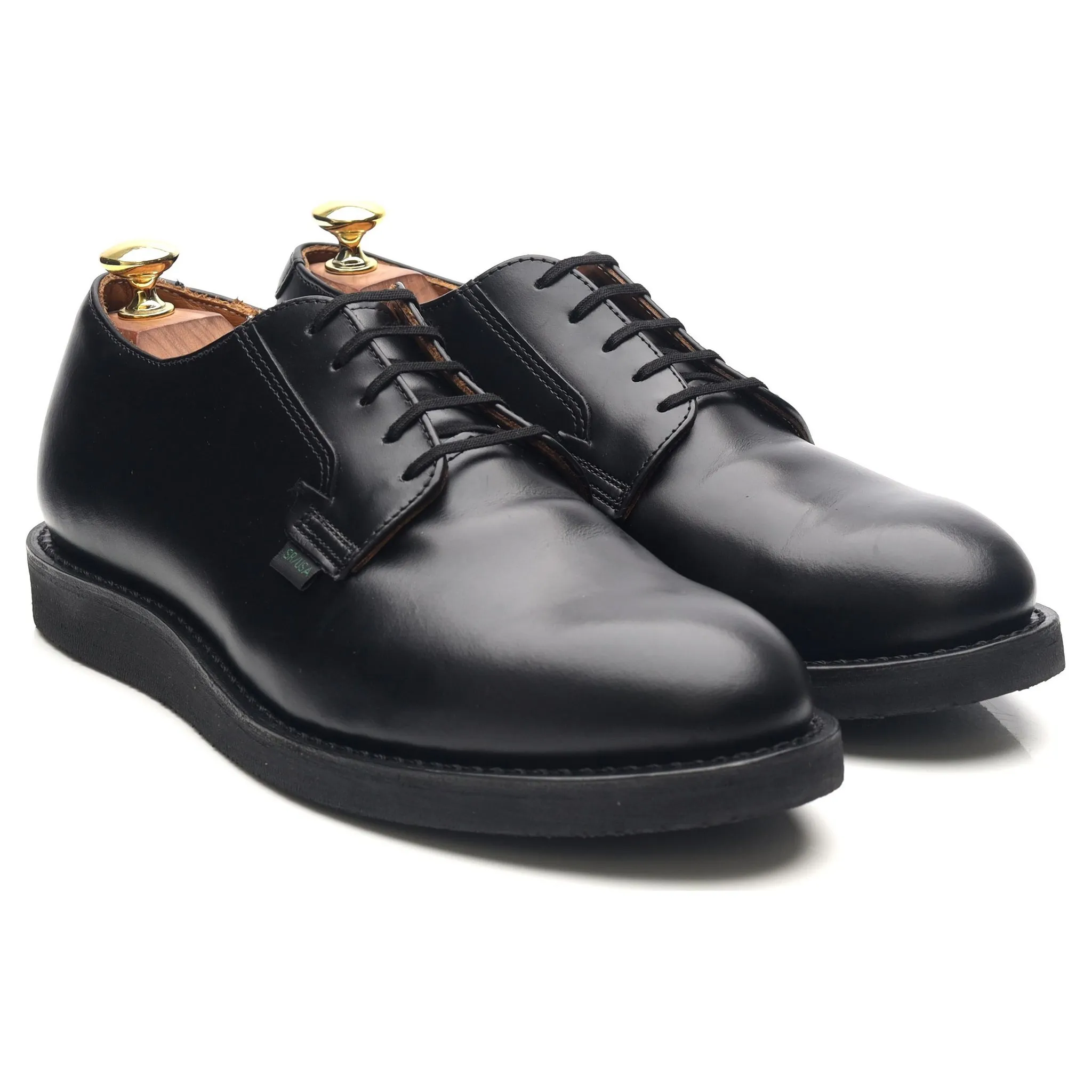 '101 Postman Oxford' Black Leather Derby Shoes UK 7.5 US 8.5