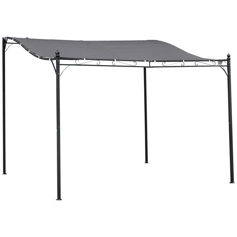 10x10ft Garden Pergola Canopy - Gray