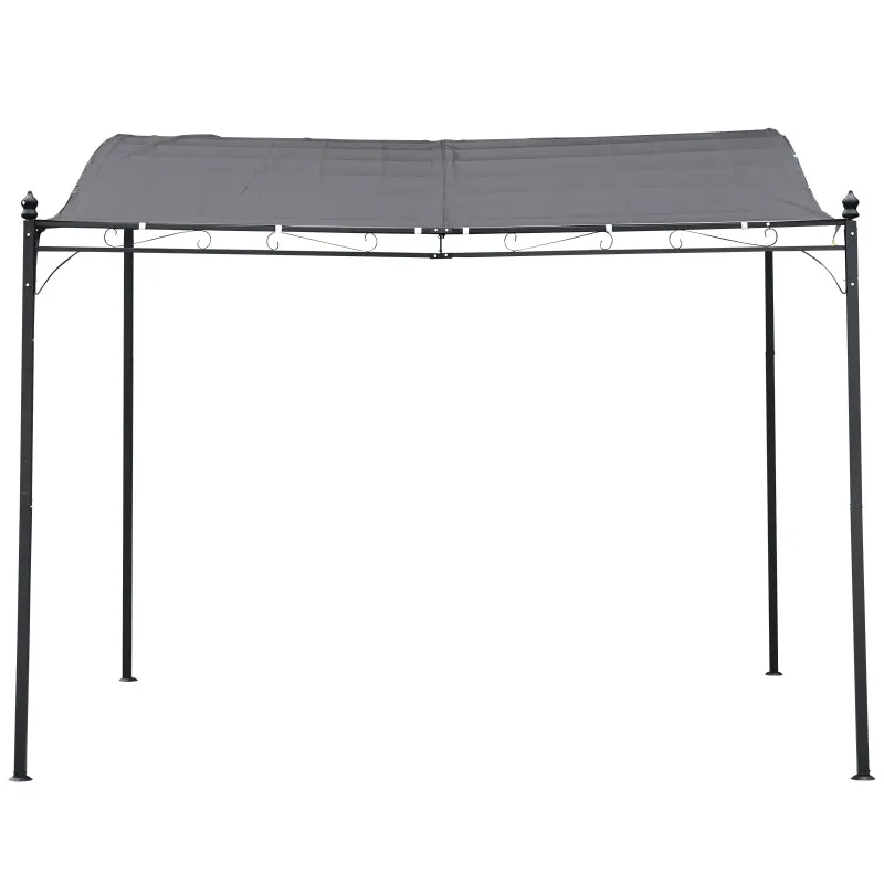 10x10ft Garden Pergola Canopy - Gray