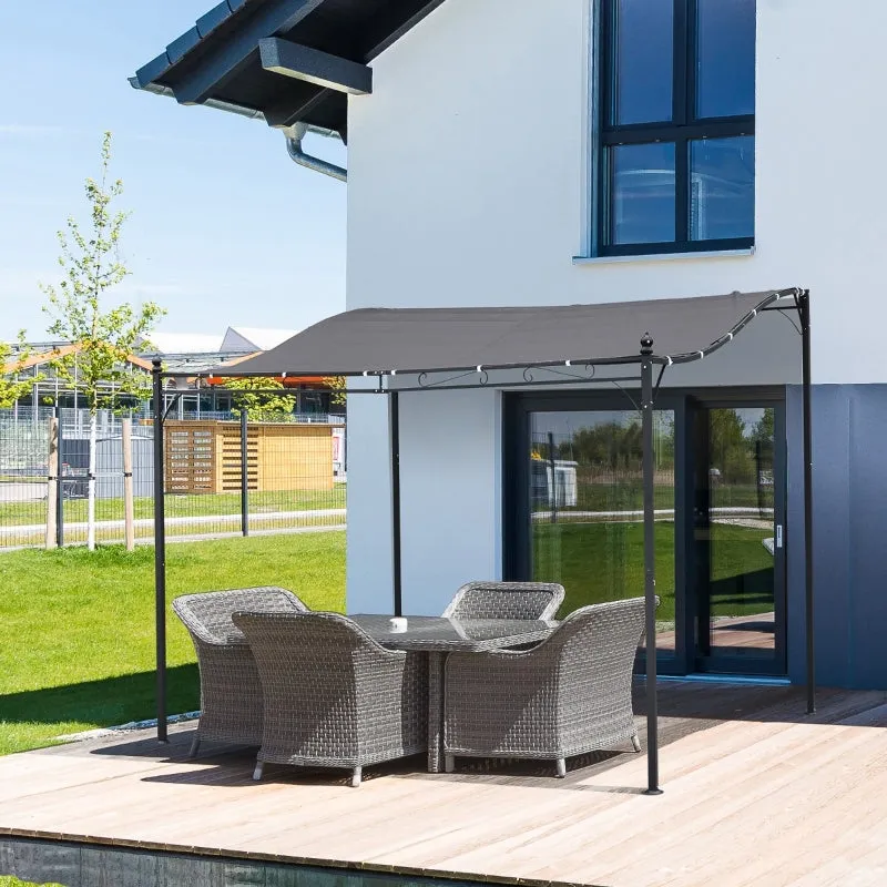 10x10ft Garden Pergola Canopy - Gray