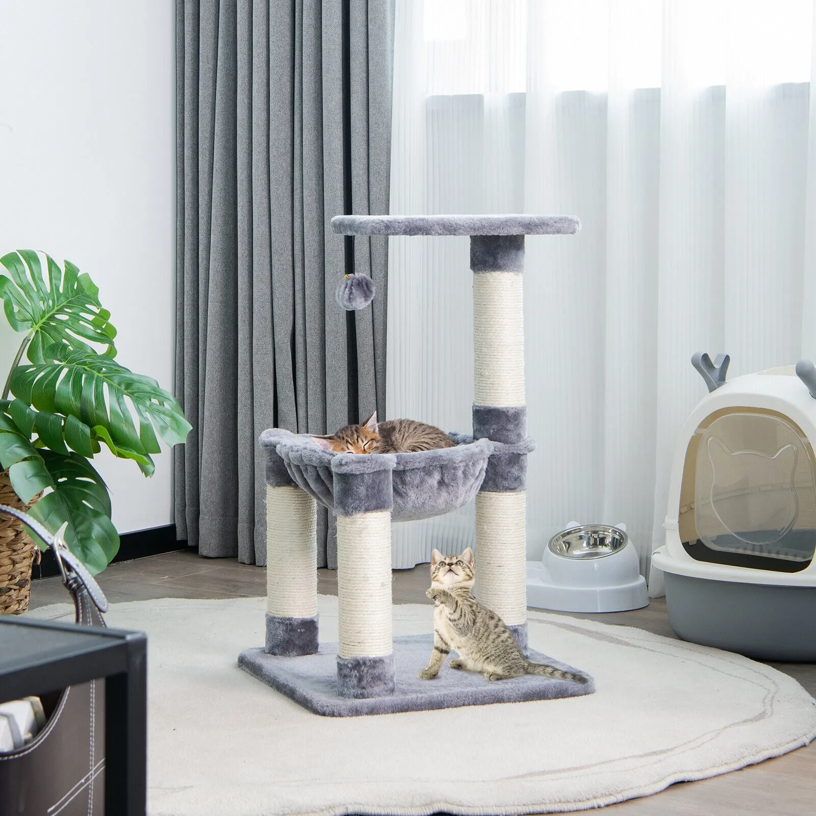 25" Multi-level Cat Tree - Gray