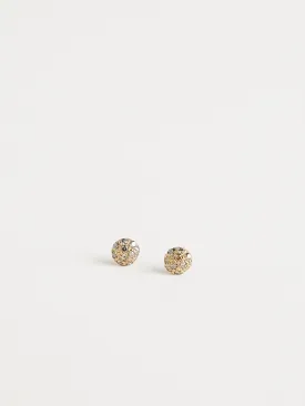 3043 Earrings in 14k Yellow Gold with 22 Brown Diamonds