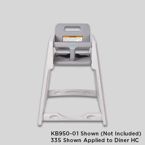 335 - FRONT LABEL for KB327 BoosterChair and KB950 Diner High Chair