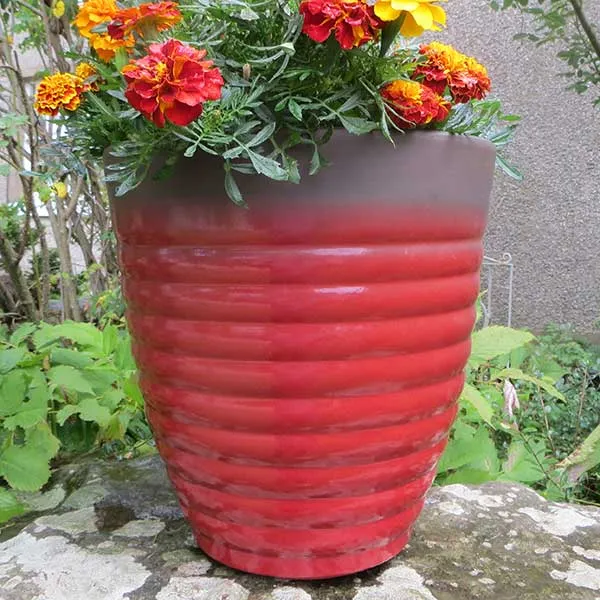 35cm Florence Planter Post Box Red Plant Pot