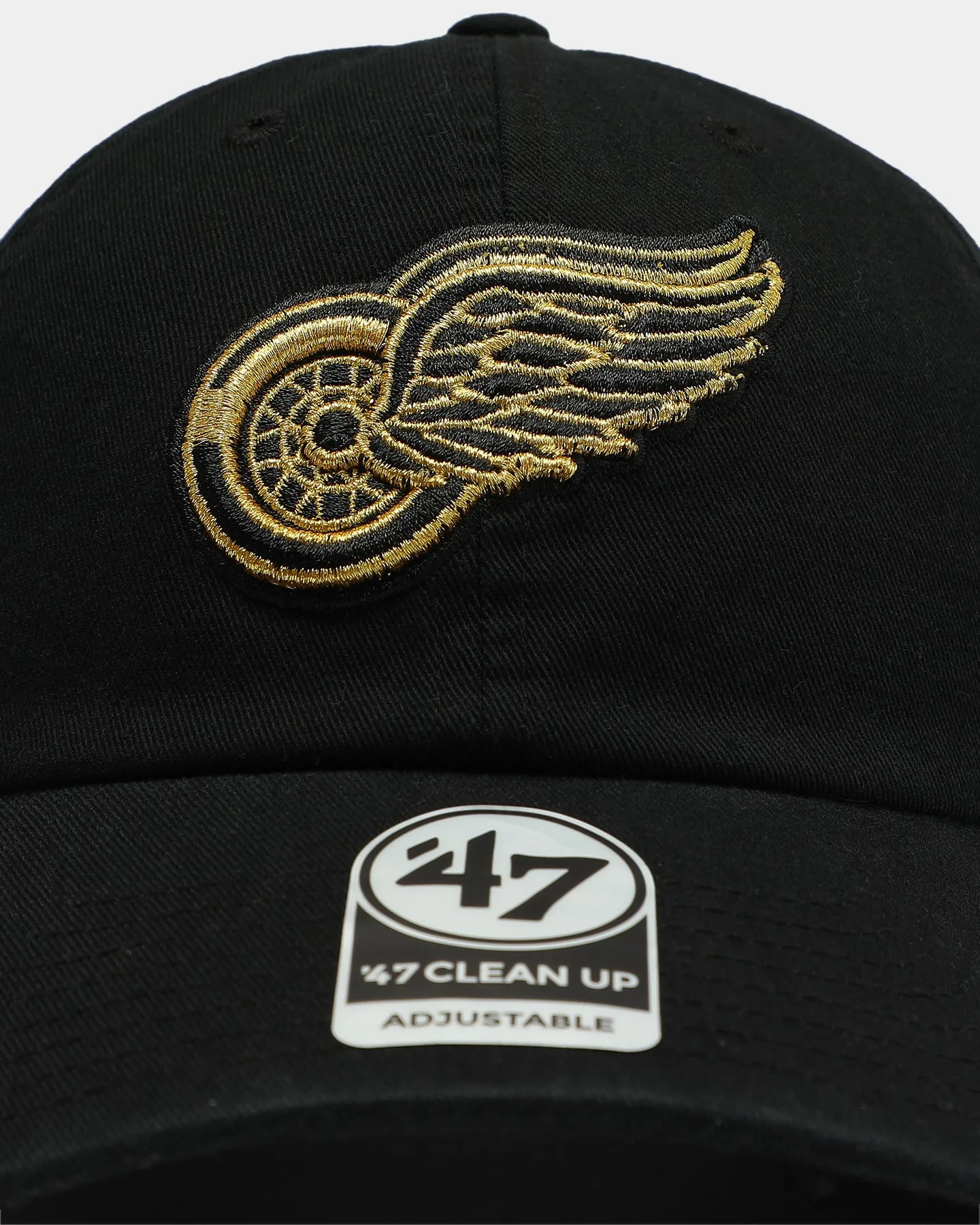 47 Brand Detroit Red Wings Clean Up Strapback Black/Gold