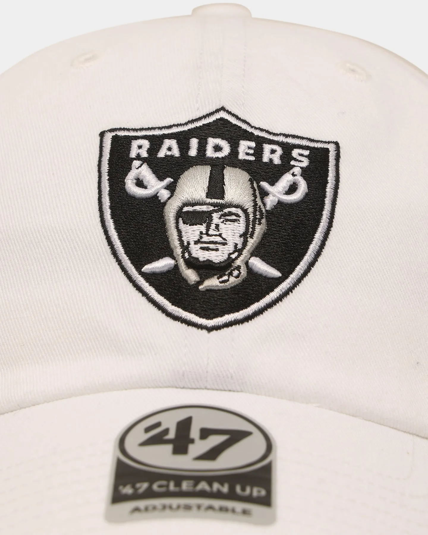 47 Brand Las Vegas Raiders 47 Clean Up Strapback White