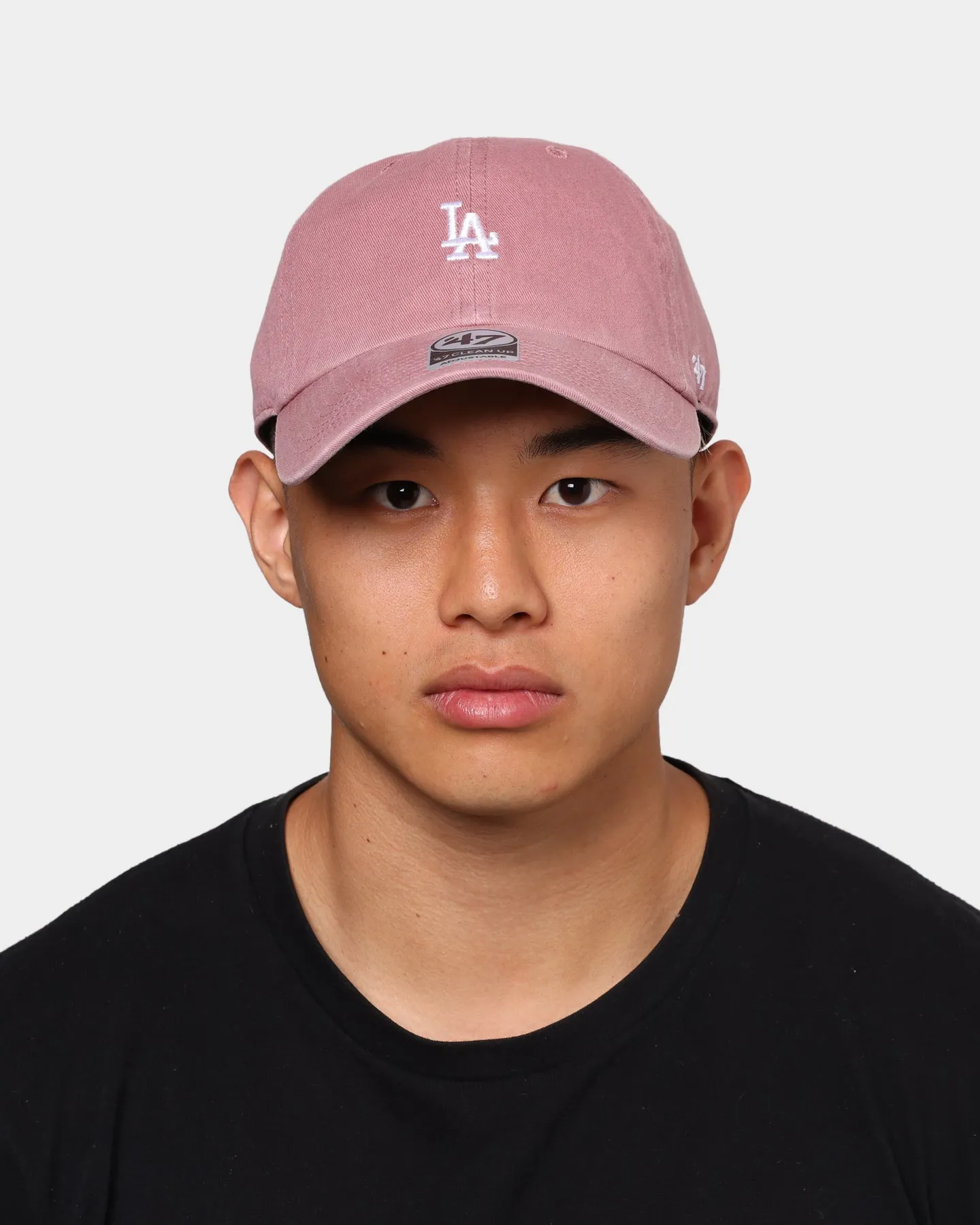 47 Brand Los Angeles Dodgers Base Runner Clean Up Strapback Mauve