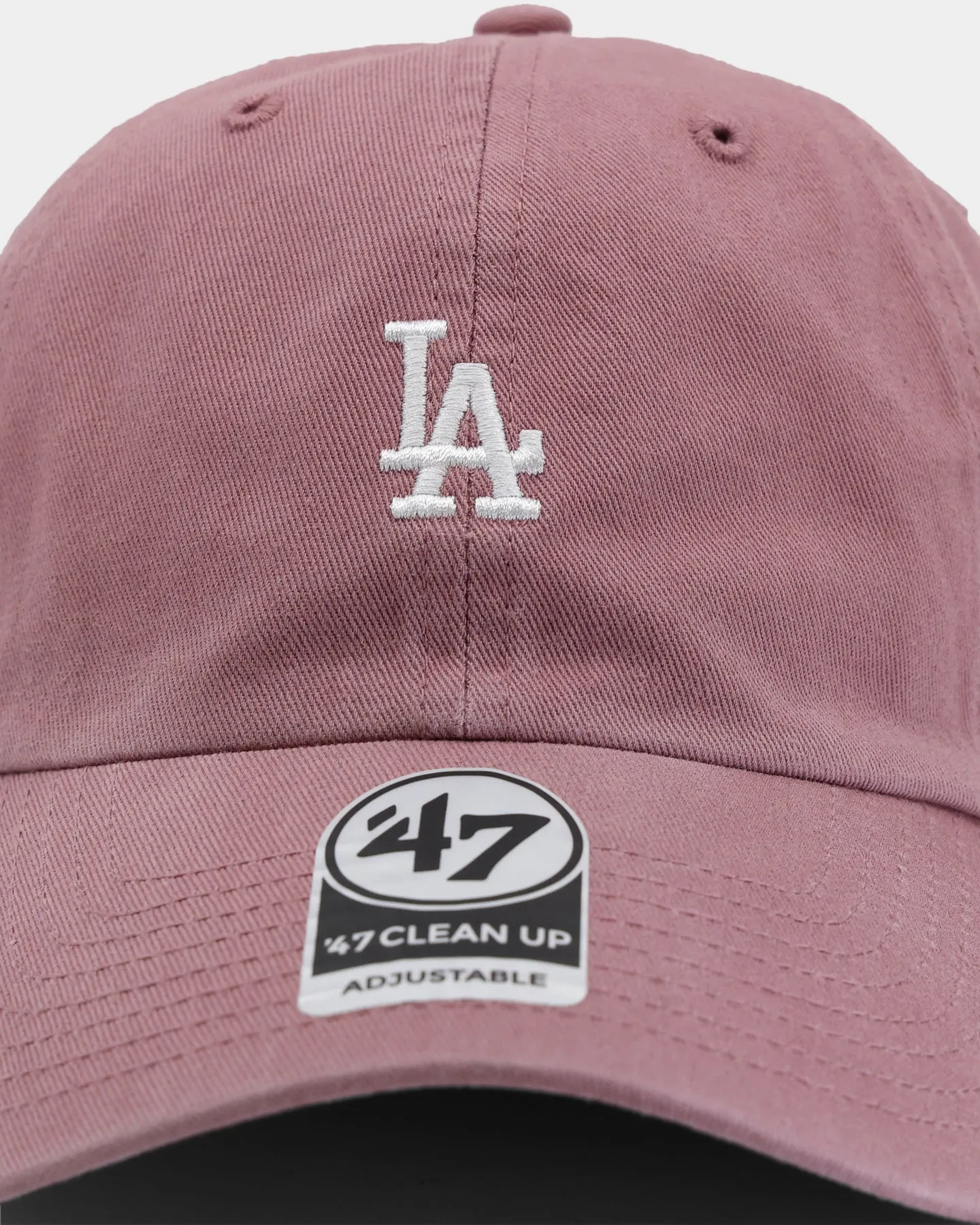 47 Brand Los Angeles Dodgers Base Runner Clean Up Strapback Mauve