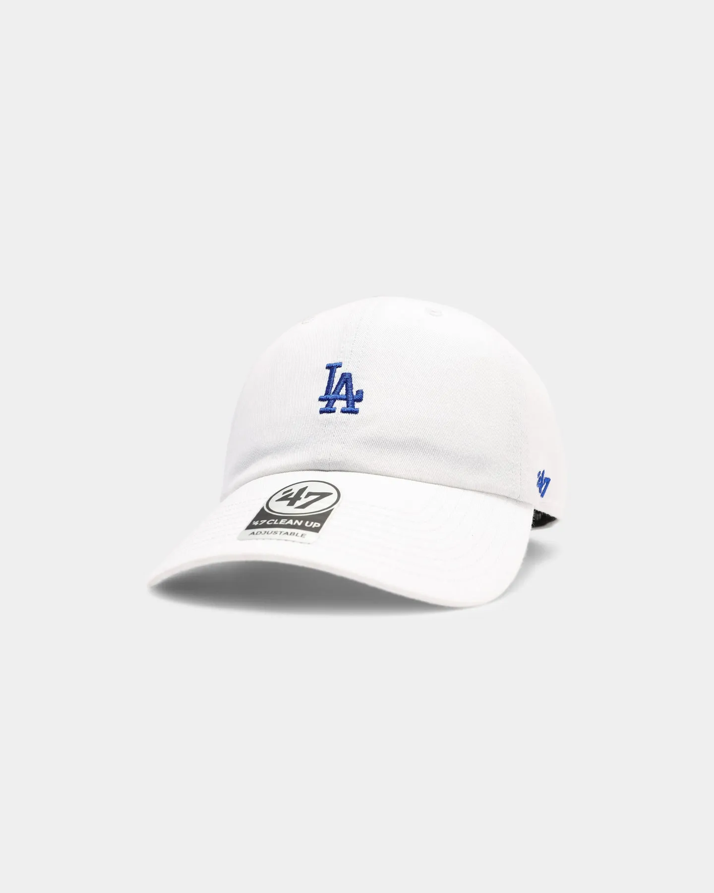 47 Brand Los Angeles Dodgers Clean Up Strapback White