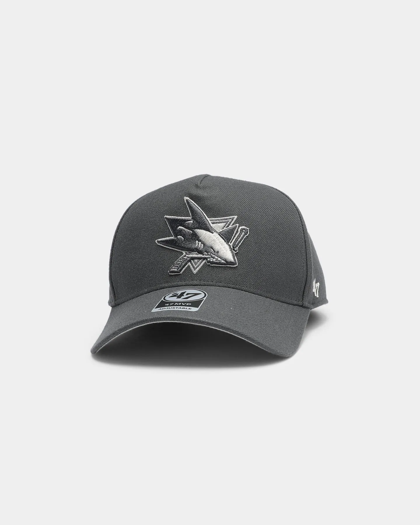 47 Brand Men's' San Jose Sharks MVP DT Snapback Charcoal