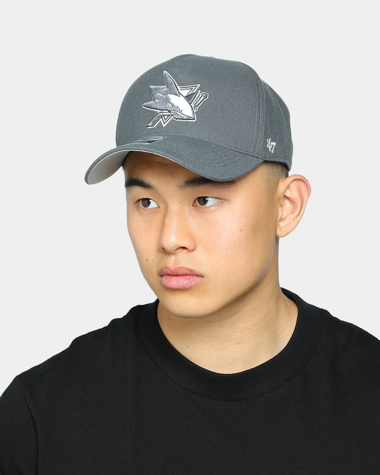 47 Brand Men's' San Jose Sharks MVP DT Snapback Charcoal