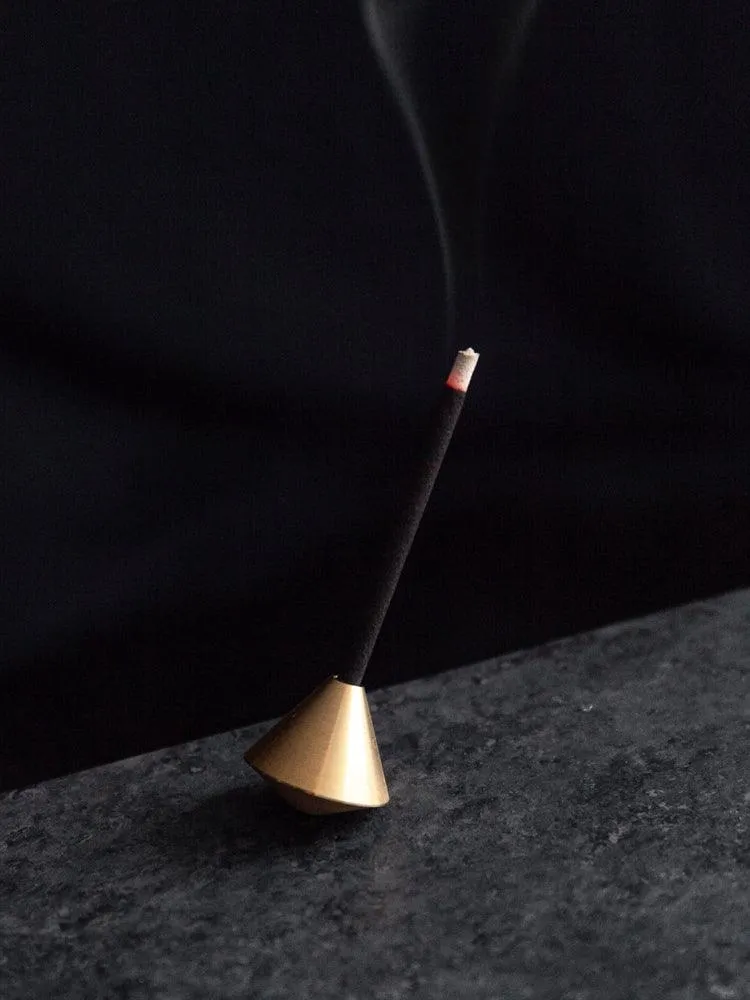 Acorn Brass Incense Holder