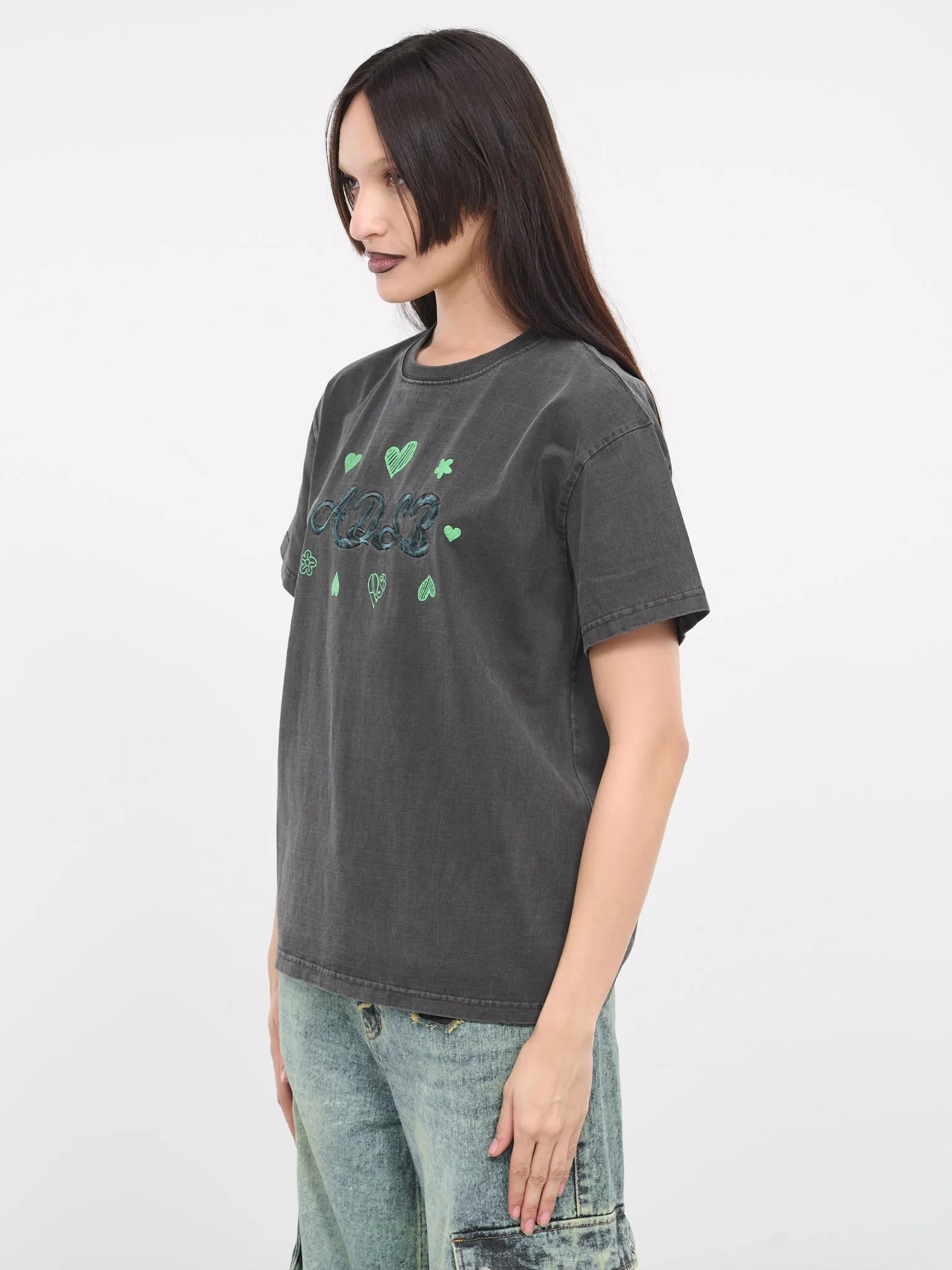 ADSB Hearts Tee (ATB1083U-CHARCOAL)