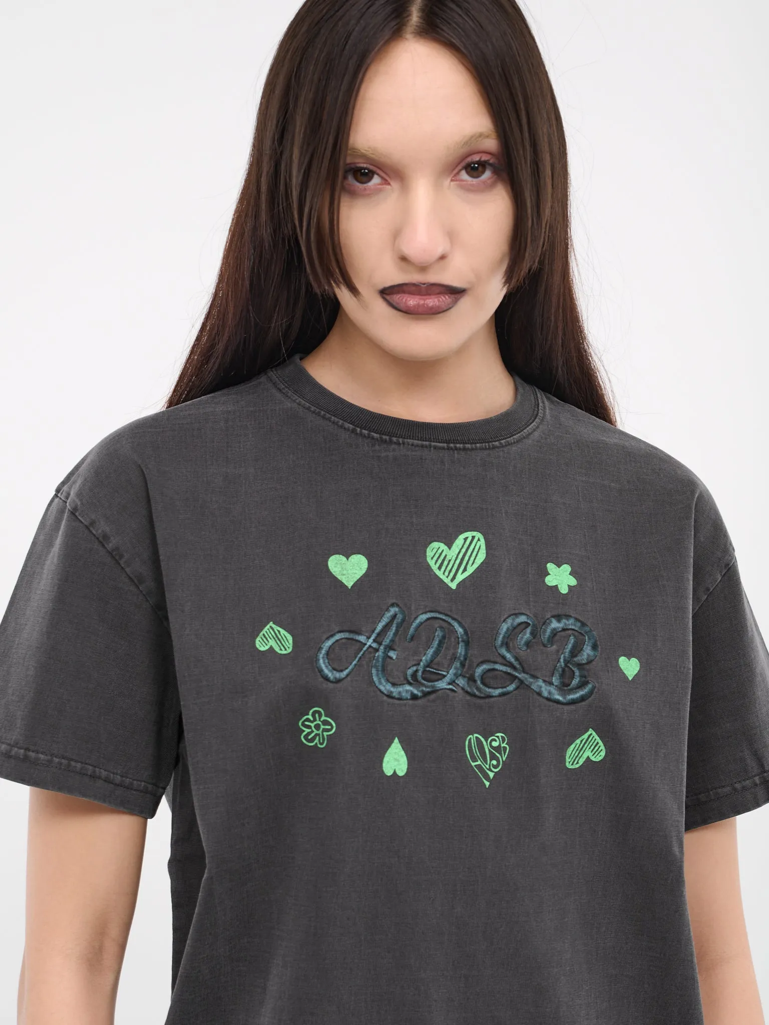 ADSB Hearts Tee (ATB1083U-CHARCOAL)