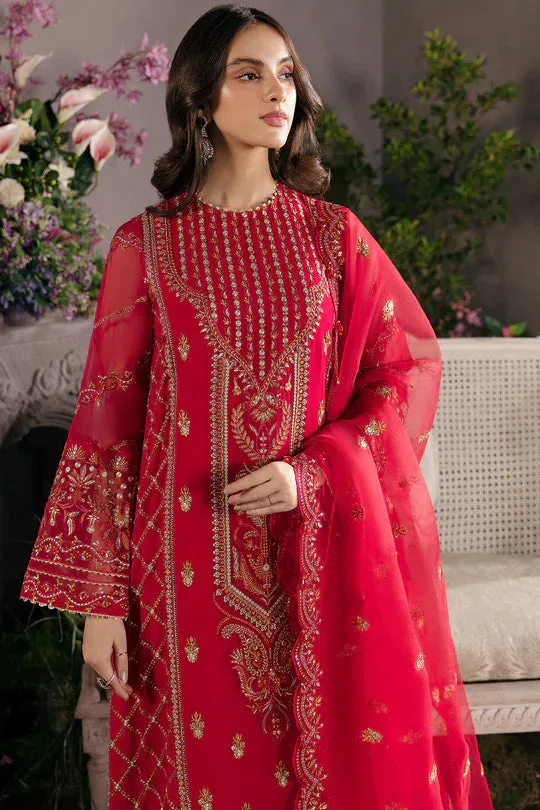 Afrozeh Embroidered Chiffon Unstitched 3 Piece Suit - 04