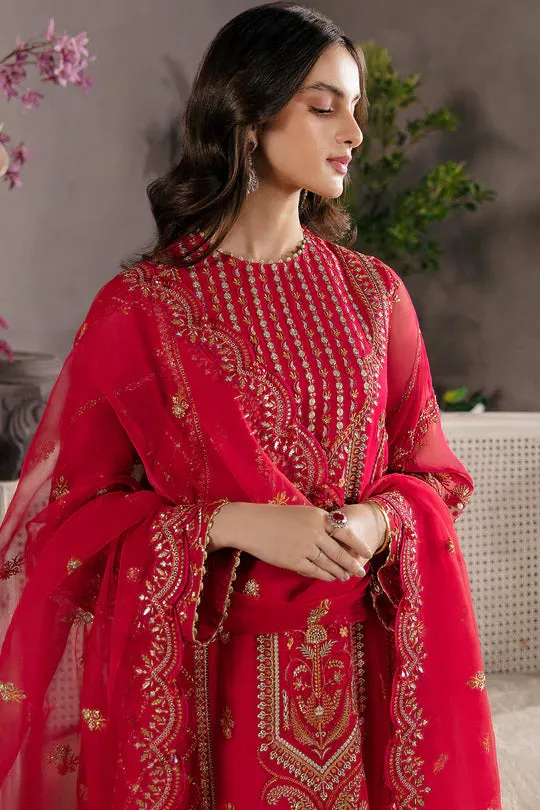 Afrozeh Embroidered Chiffon Unstitched 3 Piece Suit - 04