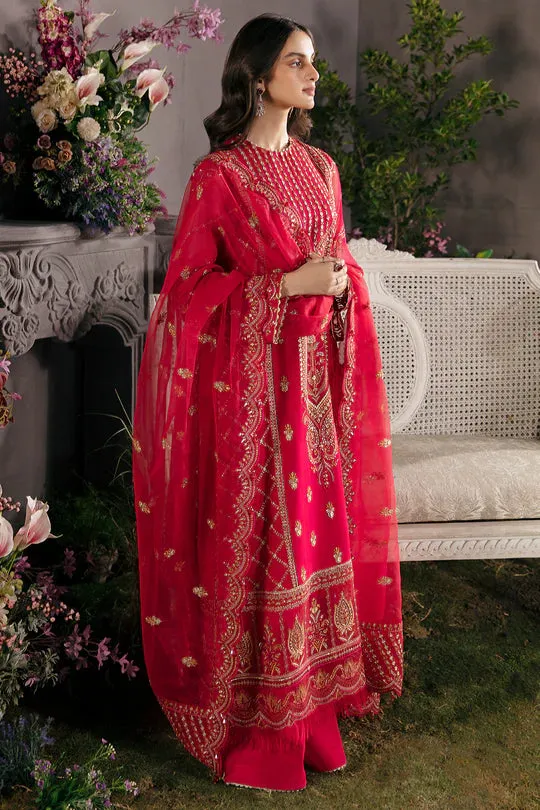 Afrozeh Embroidered Chiffon Unstitched 3 Piece Suit - 04