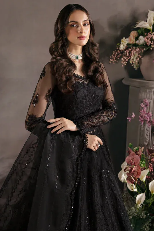 Afrozeh Embroidered Net Unstitched 3 Piece Suit - 05