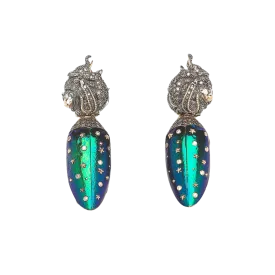 Animal Scarab Wings Earrings