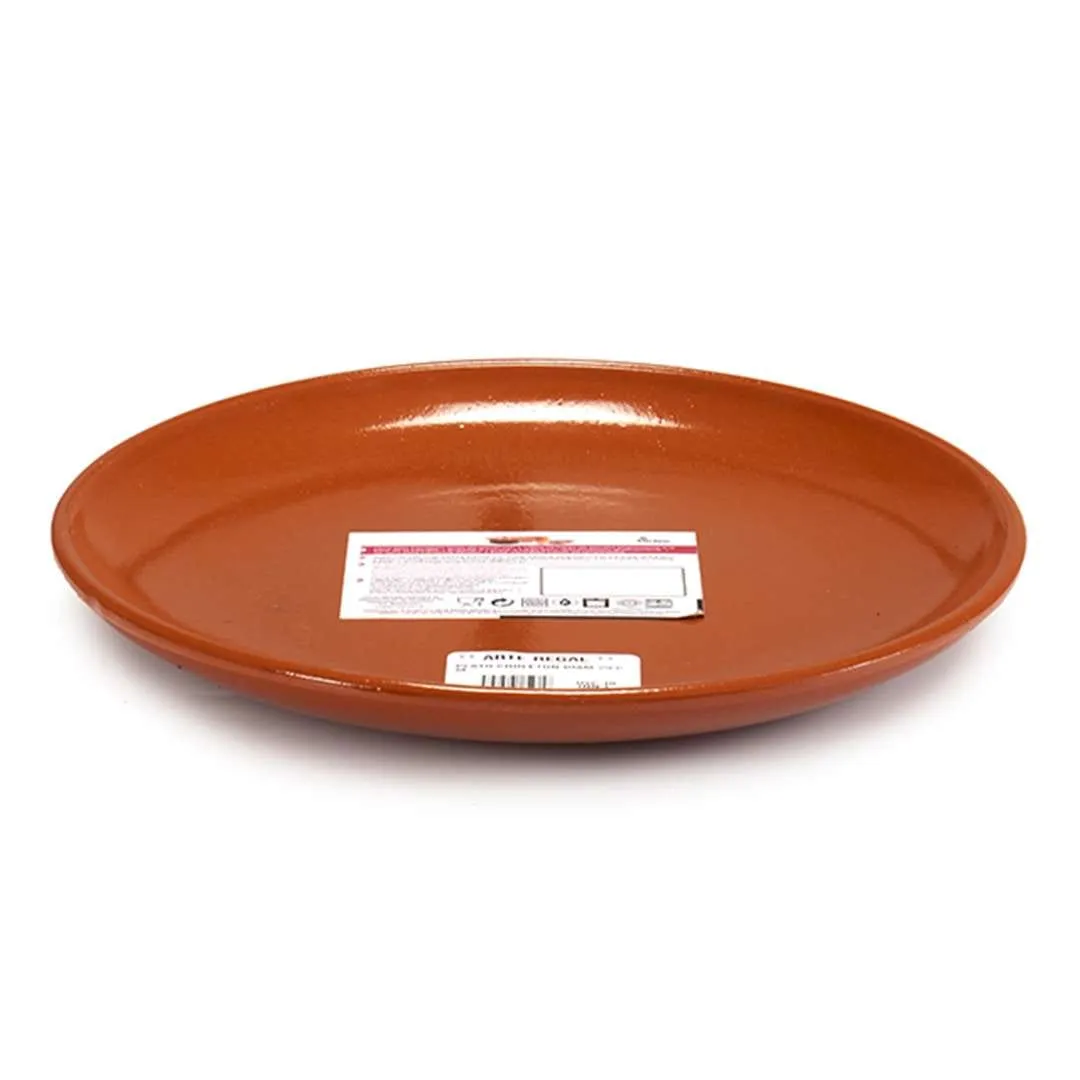 Arte Regal Brown Clay Large Steak Plate 29 cm / 12"