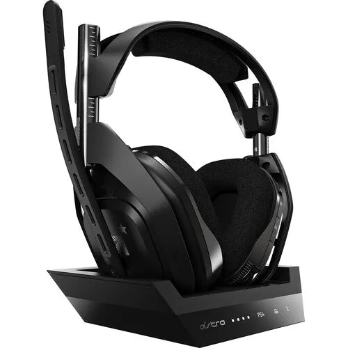 Astro Gaming A50 Wireless Gaming Headset with Base Station (Windows Mac and PS4) - Black and Gray