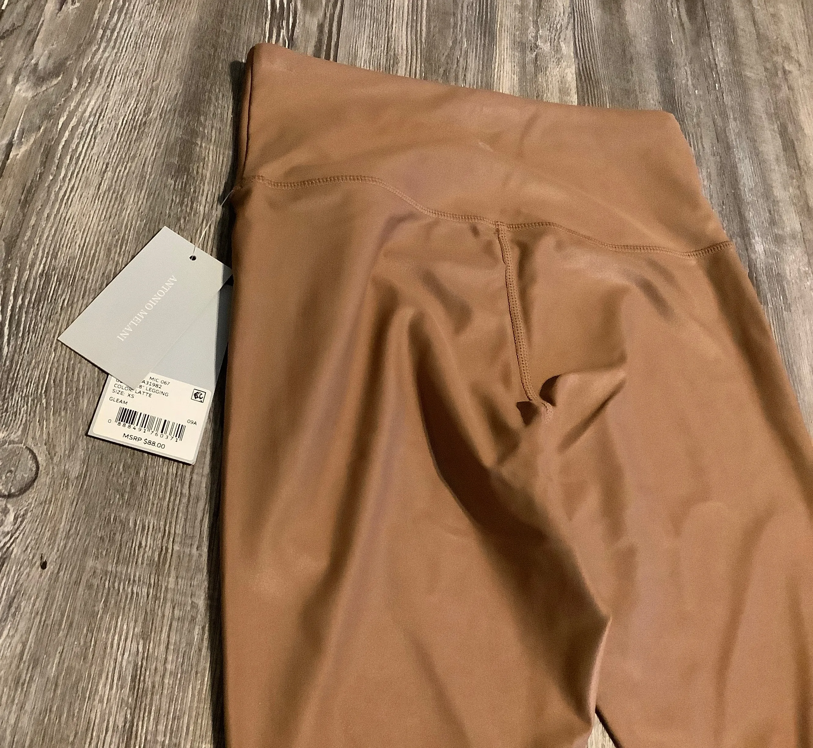 Athletic Leggings By Antonio Melani In Brown, Size: Xs