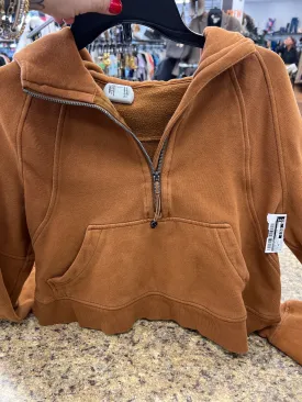 Athletic Sweatshirt Hoodie By Lululemon In Brown, Size: Xs