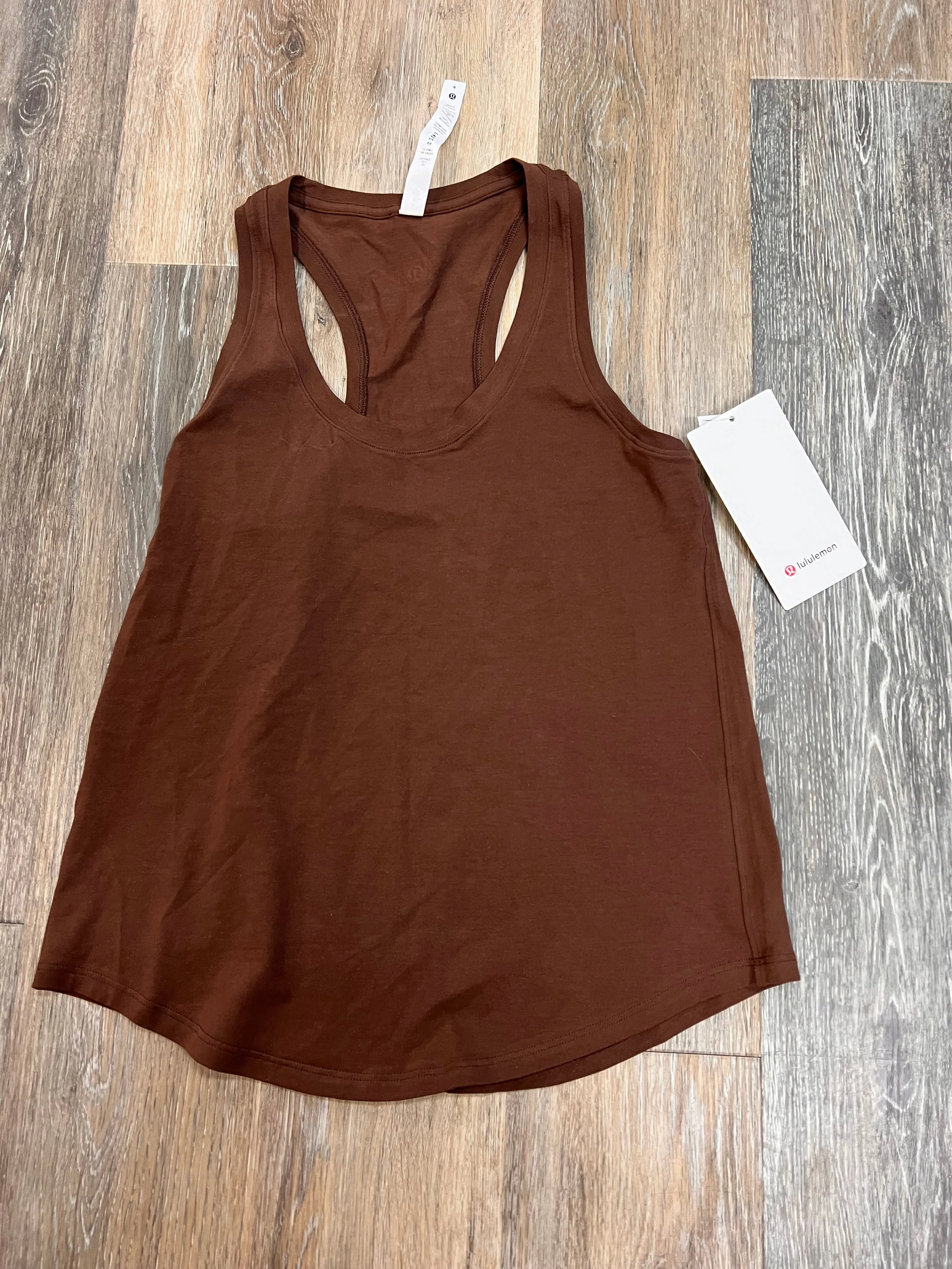 Athletic Tank Top By Lululemon In Brown, Size: 4