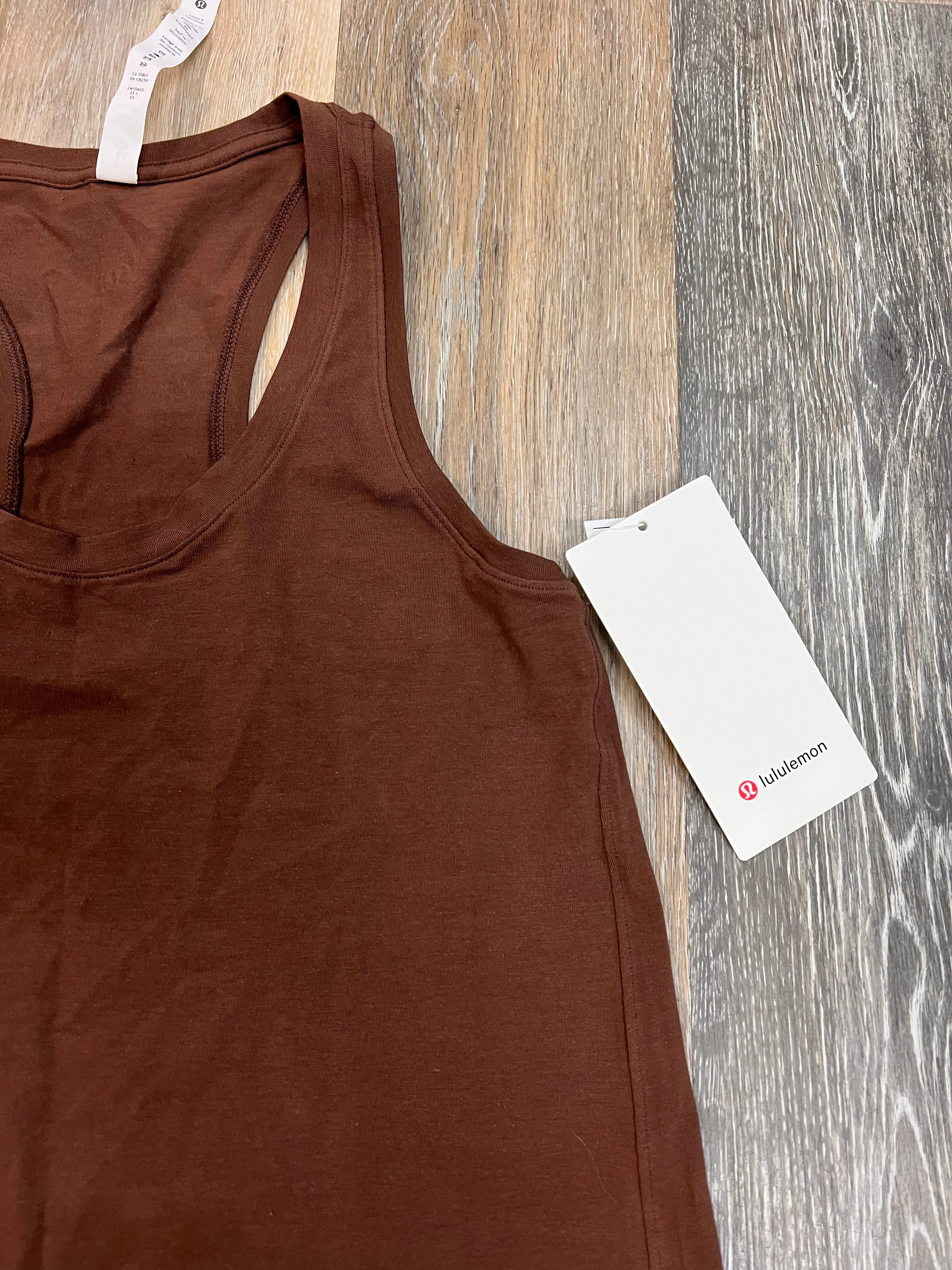 Athletic Tank Top By Lululemon In Brown, Size: 4