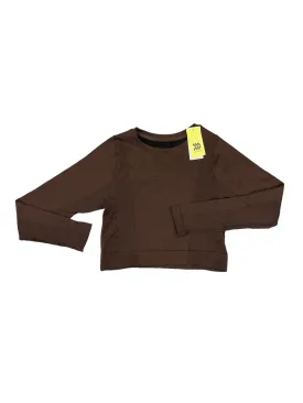 Athletic Top Long Sleeve Crewneck By All In Motion In Brown, Size: L