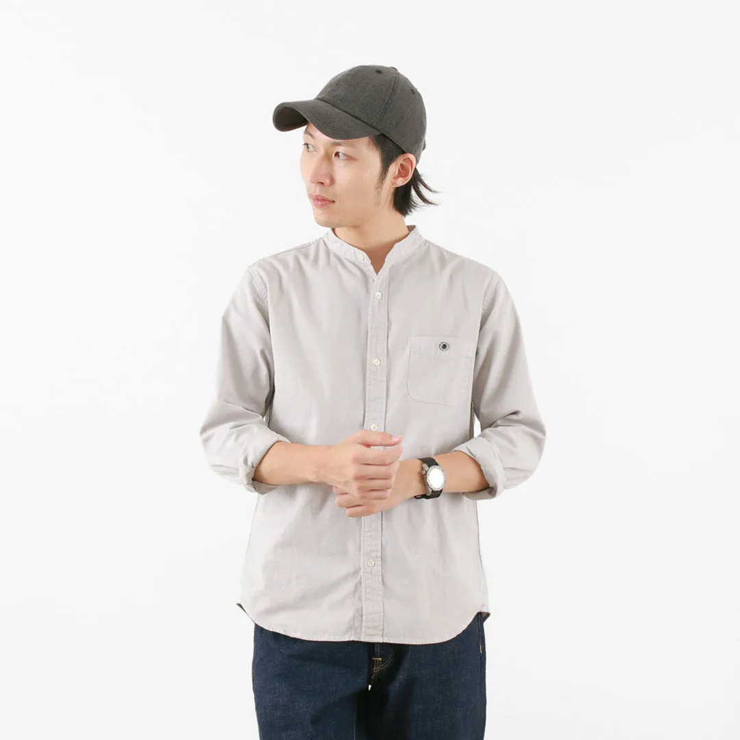 BARNS / Ox Band Collar Shirt