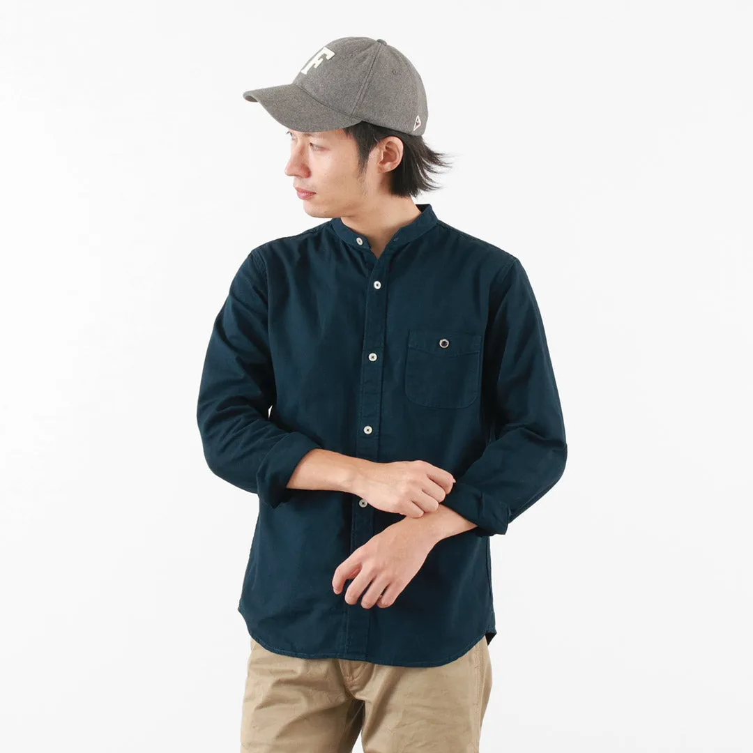 BARNS / Ox Band Collar Shirt