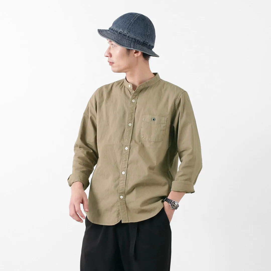 BARNS / Ox Band Collar Shirt