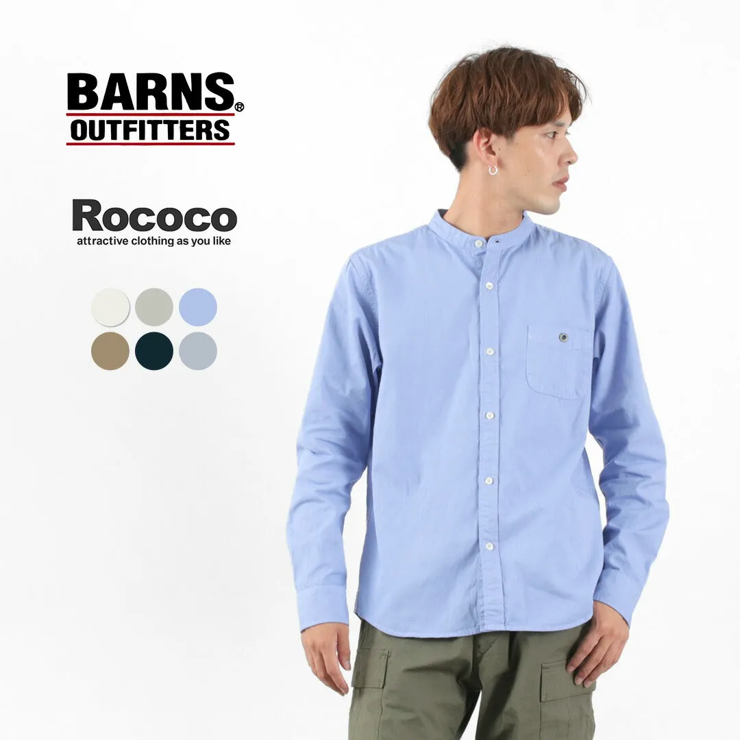 BARNS / Ox Band Collar Shirt