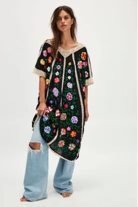 BELLA FLOR EMBROIDERED KAFTAN