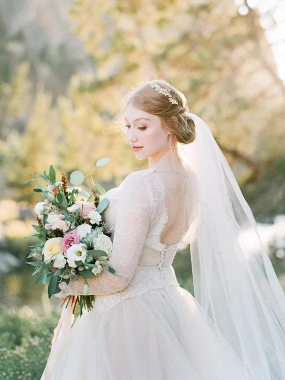 Bespoke Black Royal Cathedral Bridal Veil VICTORIA for Syd