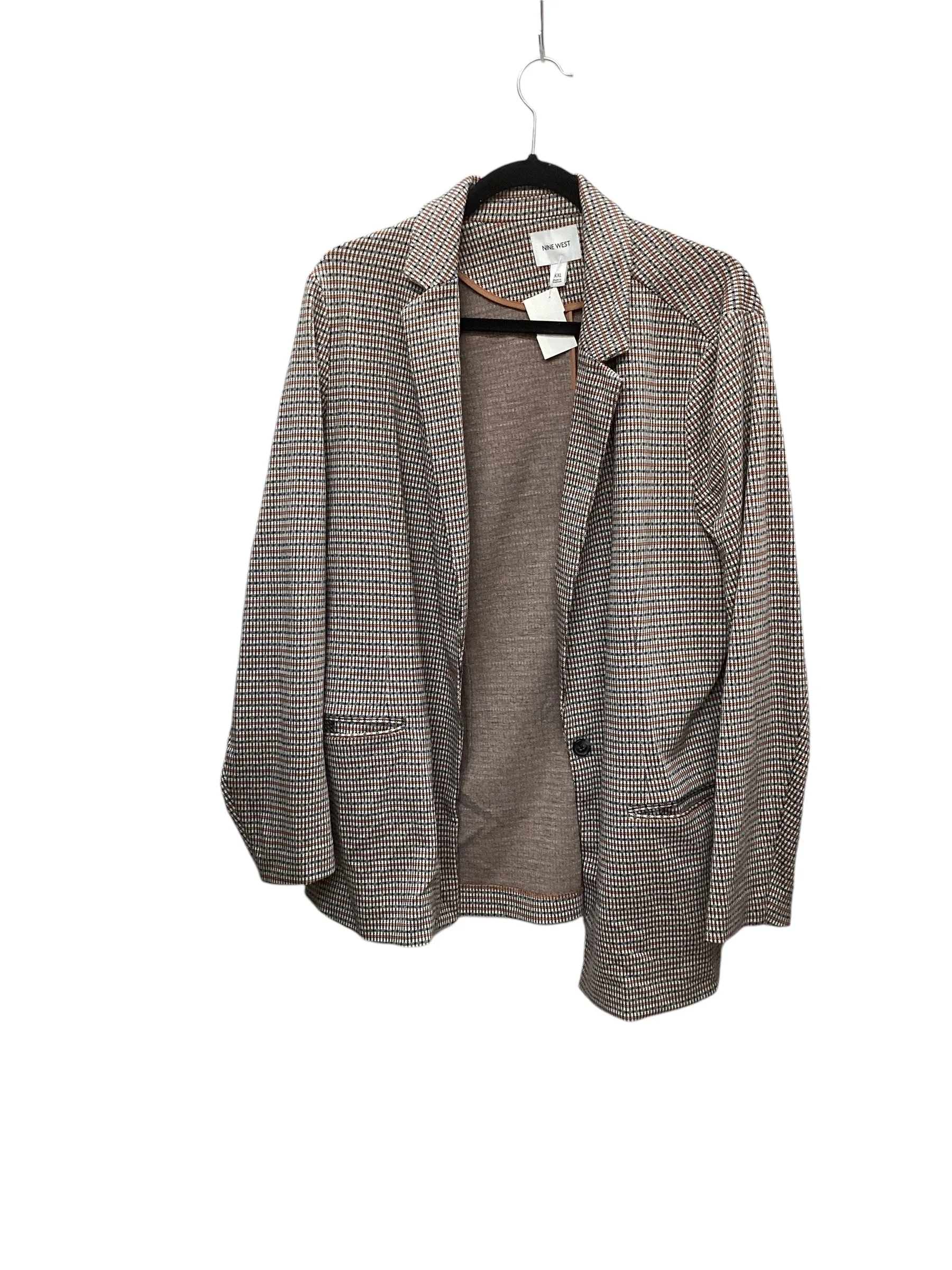 Blazer By Nine West Apparel In Brown, Size: 2x