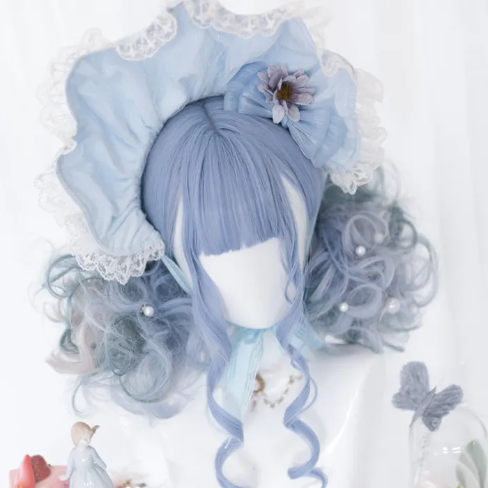 Blueberry mixed color wig PL20711