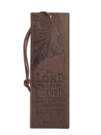 Bookmark The Lord Is My Strength Faux Leather BMF122