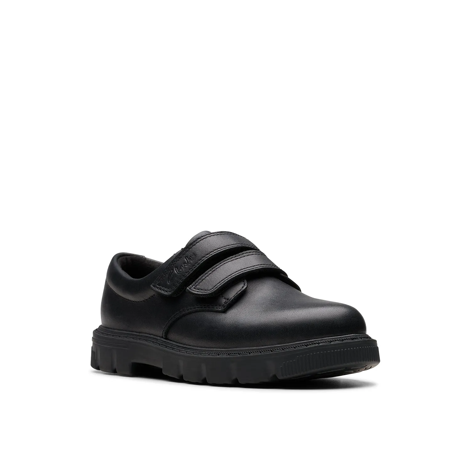 Boys - Lorcam Loop Kid Black Leather