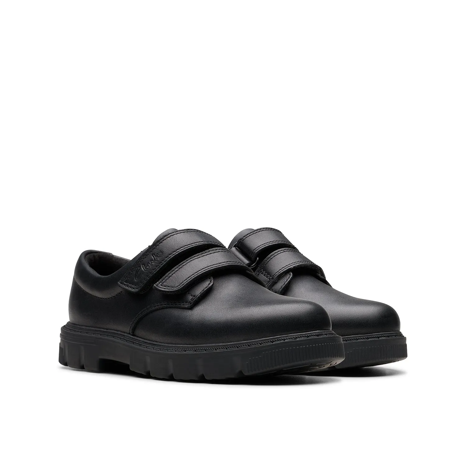 Boys - Lorcam Loop Kid Black Leather