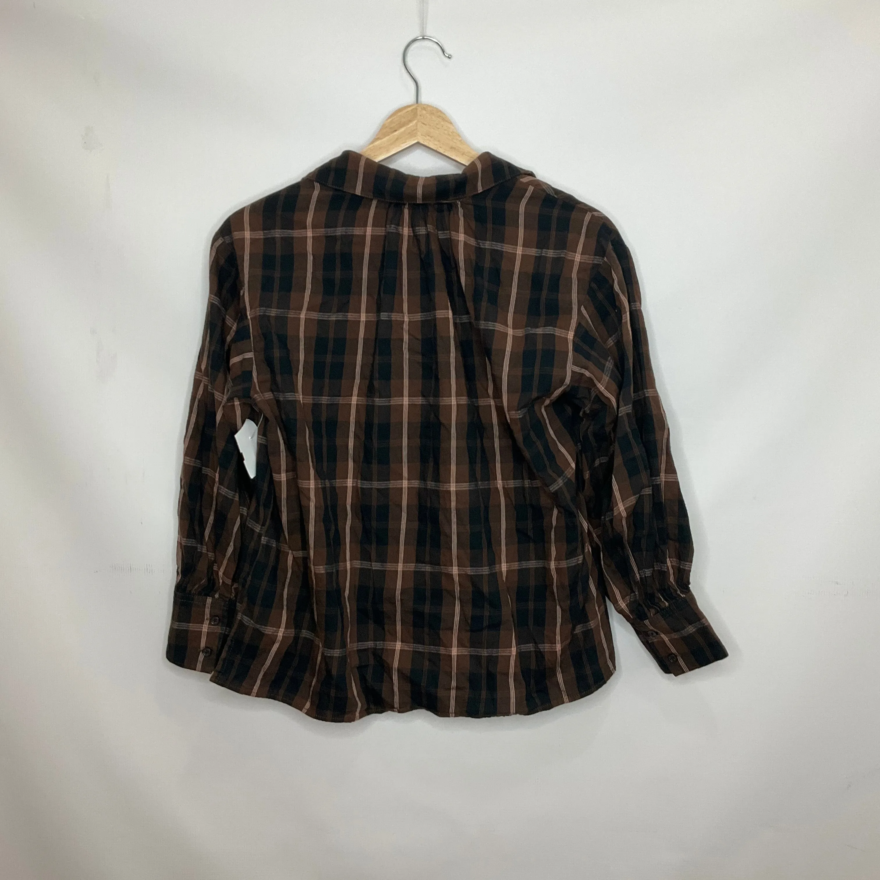 Brown Top Long Sleeve J. Crew, Size Xxs