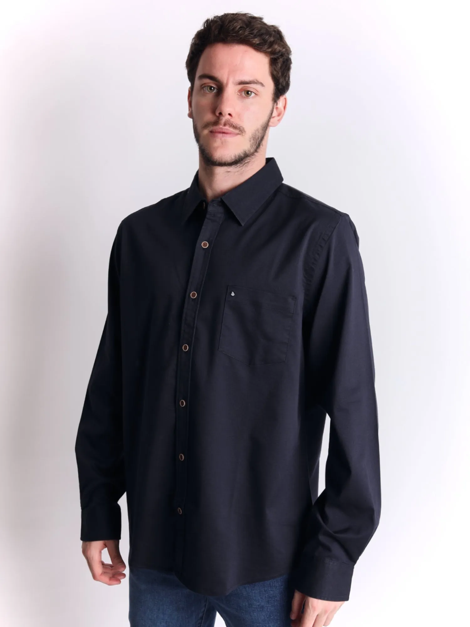 Camisa para Hombre Dunkelvolk SHIRT LS OXFORD NVY