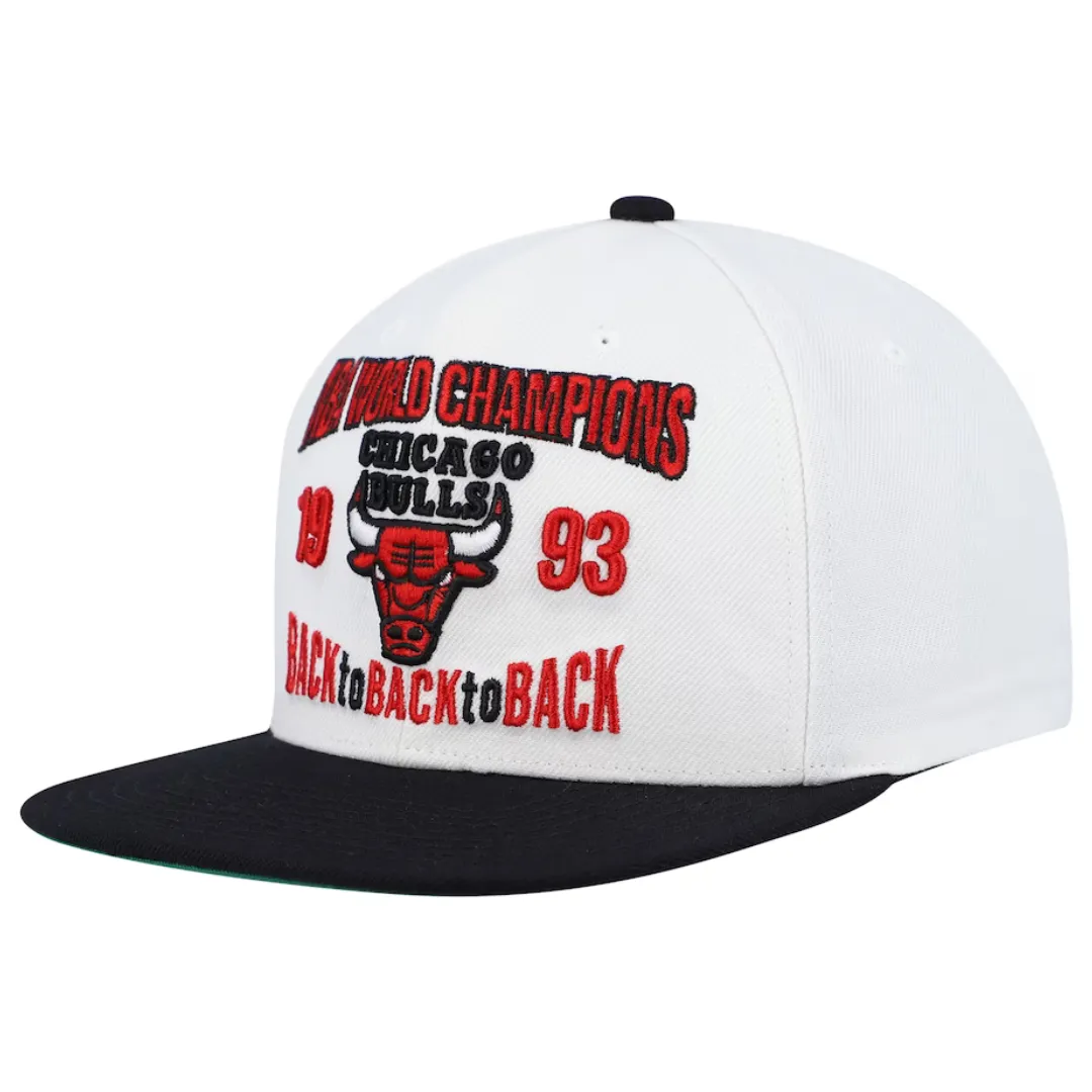 Chicago Bulls NBA 3peat '93 World Champions Snapback