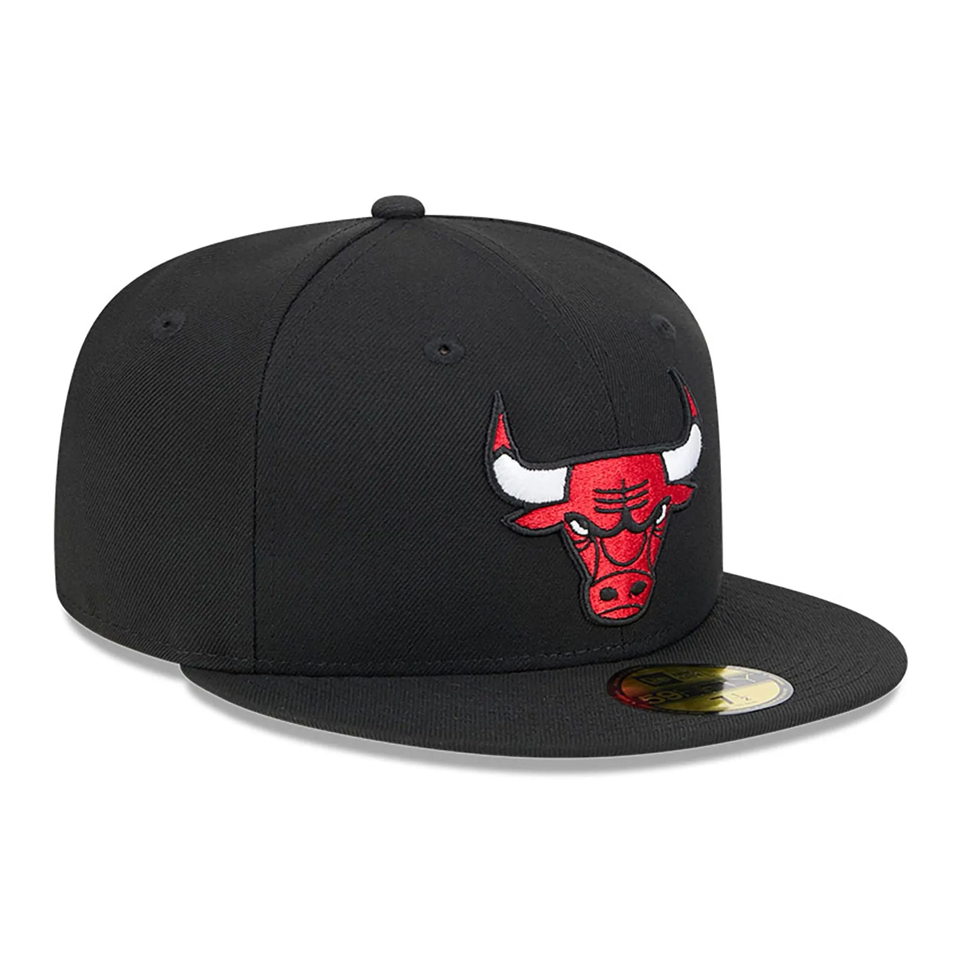 59FIFTY Fitted Cap in Black - Chicago Bulls Team Verbiage Style