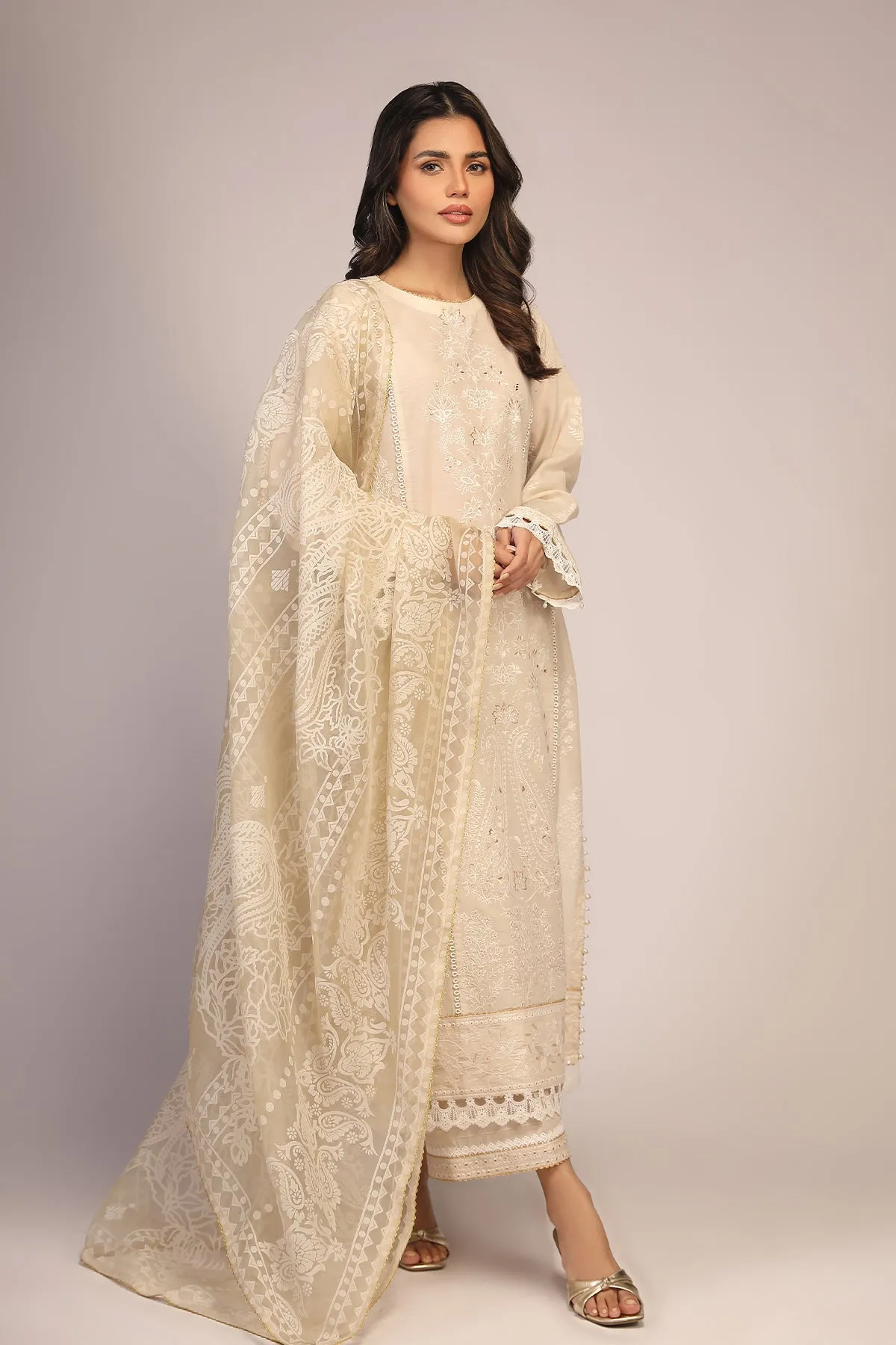 Chikankari 3 Piece