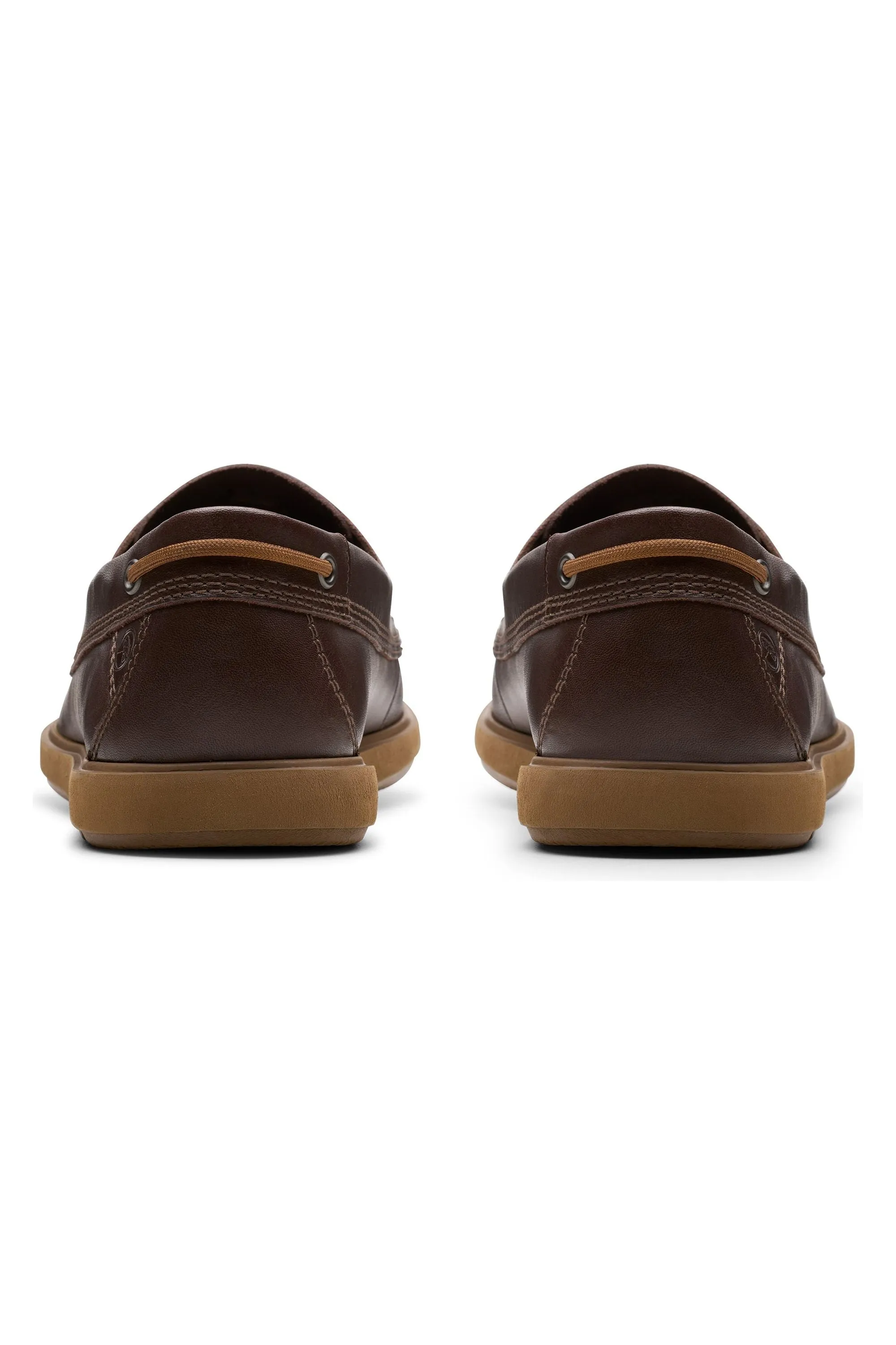 Clarks Bratton Boat in Dark Brown Leather