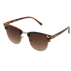 Clubmaster Mirrored Sunglasses Shiny Tortoise/Brown Gradient