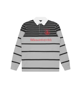 CREST RUGBY SHIRT - BLACK/GREY